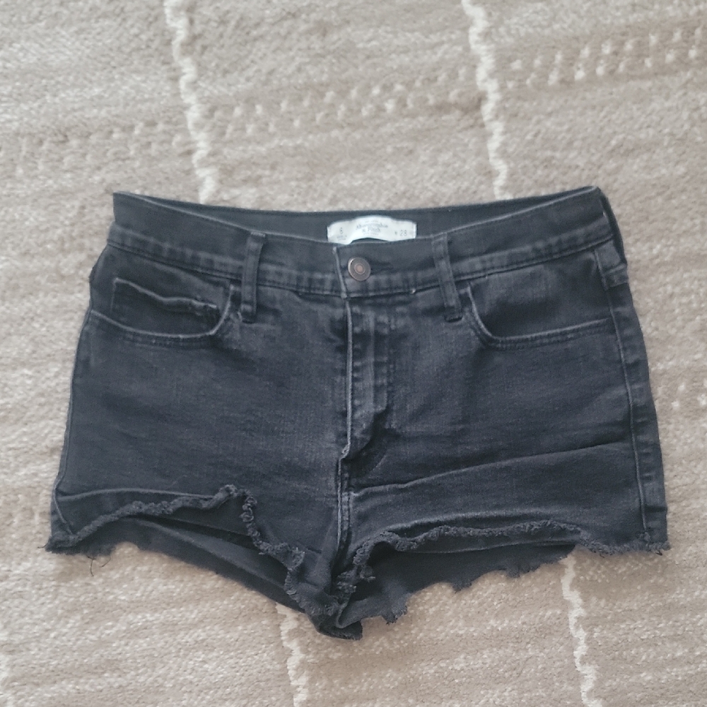 Abercrombie & Fitch Black Jean Shorts